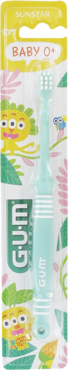 GUM Brosse à Dents Soft Baby 0 Mois et + 213 (Kleur : Blauw)