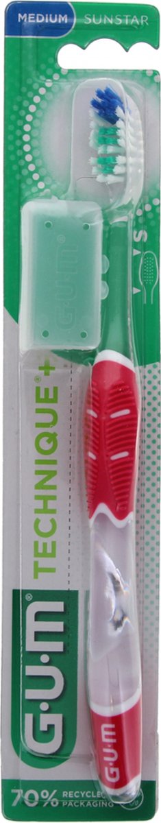 Goedkoopste GUM Technische Tandenborstel 493 (Kleur Rood