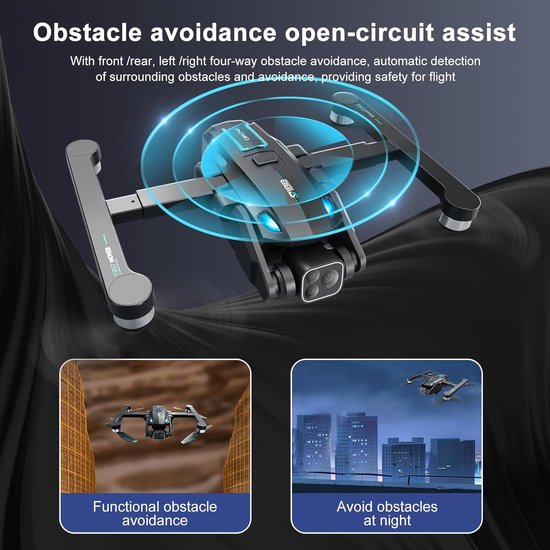 OBEST Drohne mit Kamera 4K, RC Quadcopter mit FPV Live Übertragung