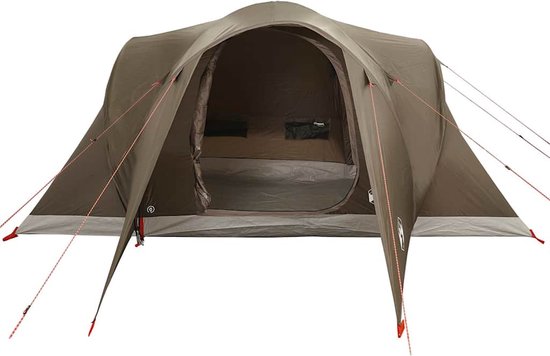 vidaXL Koepeltent - 6-persoons - Waterdicht - Bruin Koepeltent - Familietent - Campingtent - Tent 6 Persoons - Waterdichte Tent van Vidaxl — afbeelding 4