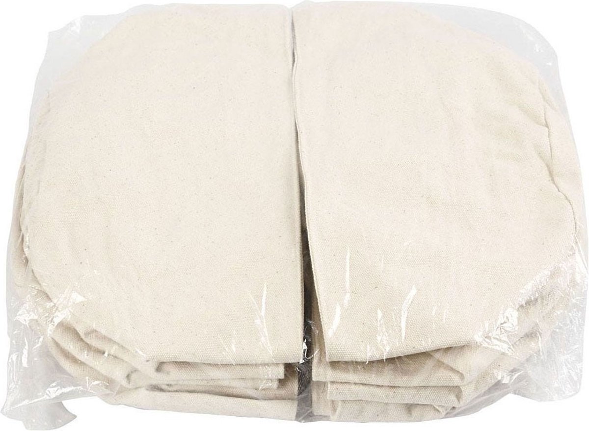 Creativ Company stoffen manden katoen beige 10 stuks decoratie.