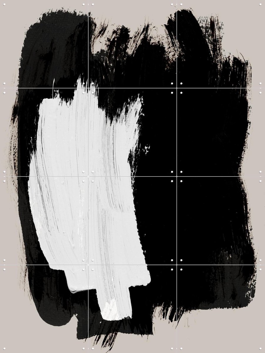 IXXI Abstract Brush Strokes 16, Mareike Böhmer - 60 x 80 cm - Gratis ophangtool - Grote wanddecoratie en posters - Kwaststreken, Abstract, Woonkamer