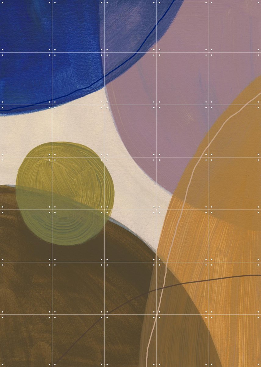 IXXI Graphic 215, Mareike Böhmer - 100 x 140 cm - Gratis ophangtool - Grote wanddecoratie en posters - Geometrische Kunst, Abstract, Grafisch Ontwerp