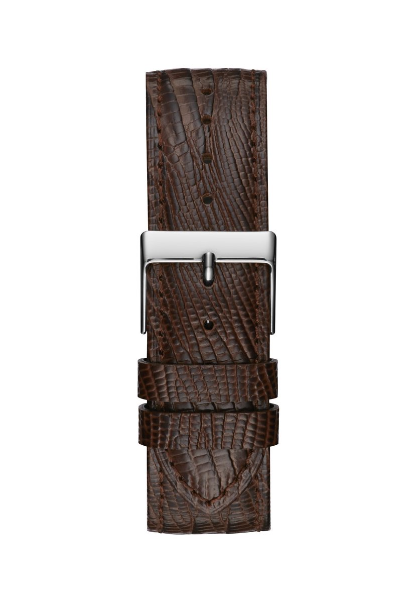 Guess Hendrix Quartz Analoog Horloge Goudkleurig Case: 100% Stainless Steel | Armband: 100% Genuine Leather 44 mm U1261G1M