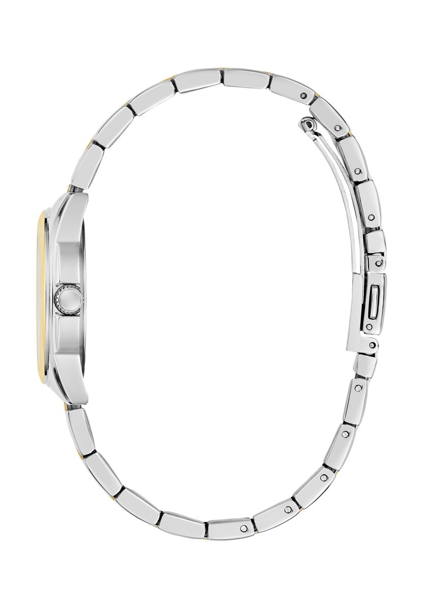 Guess Bette Quartz Analoog Horloge Tweekleurig Case: 100% Recycled Steel | Armband: 100% Stainless Steel 29 mm U1423L2M