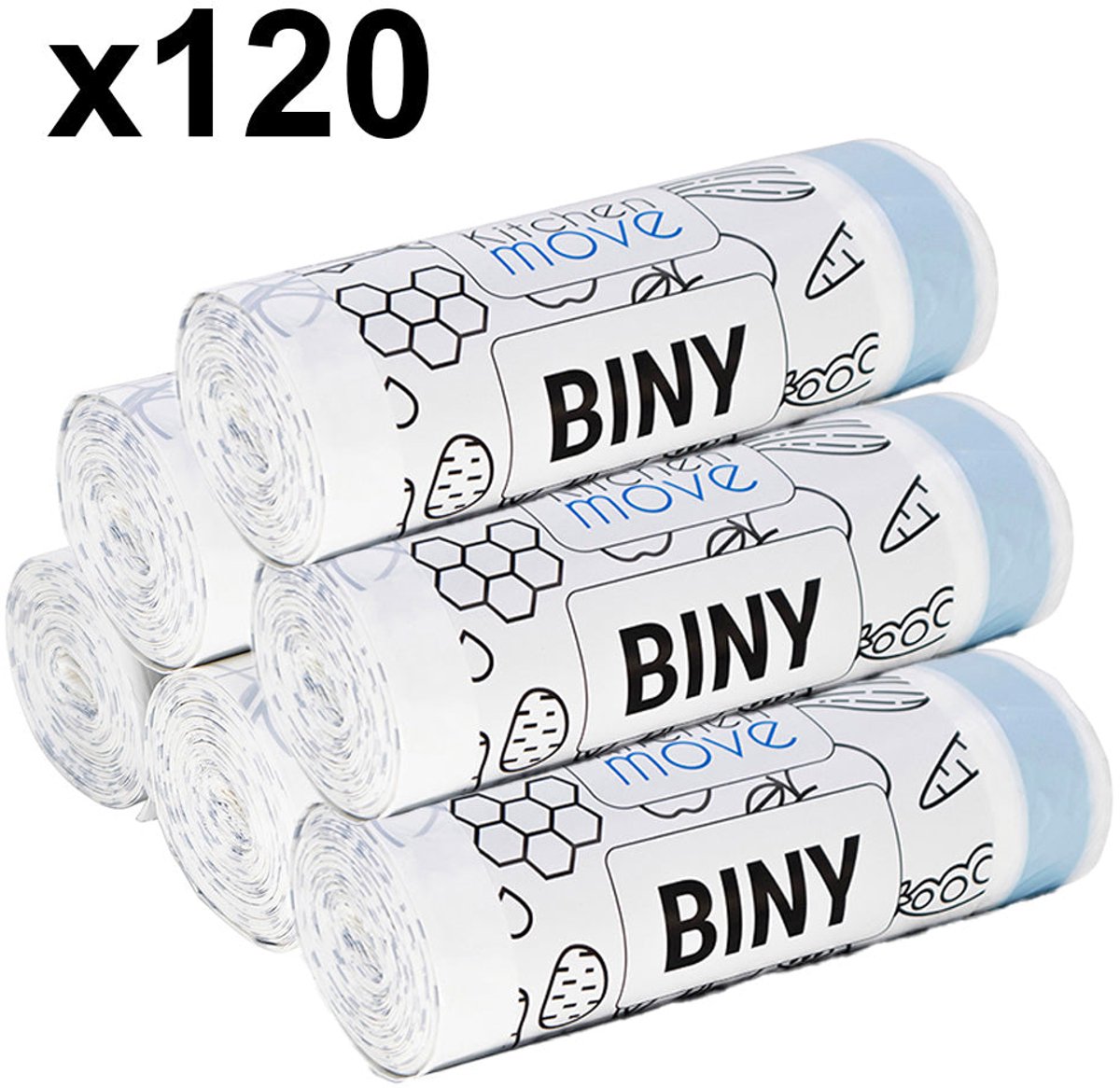 120 vuilniszakken 50L BINY