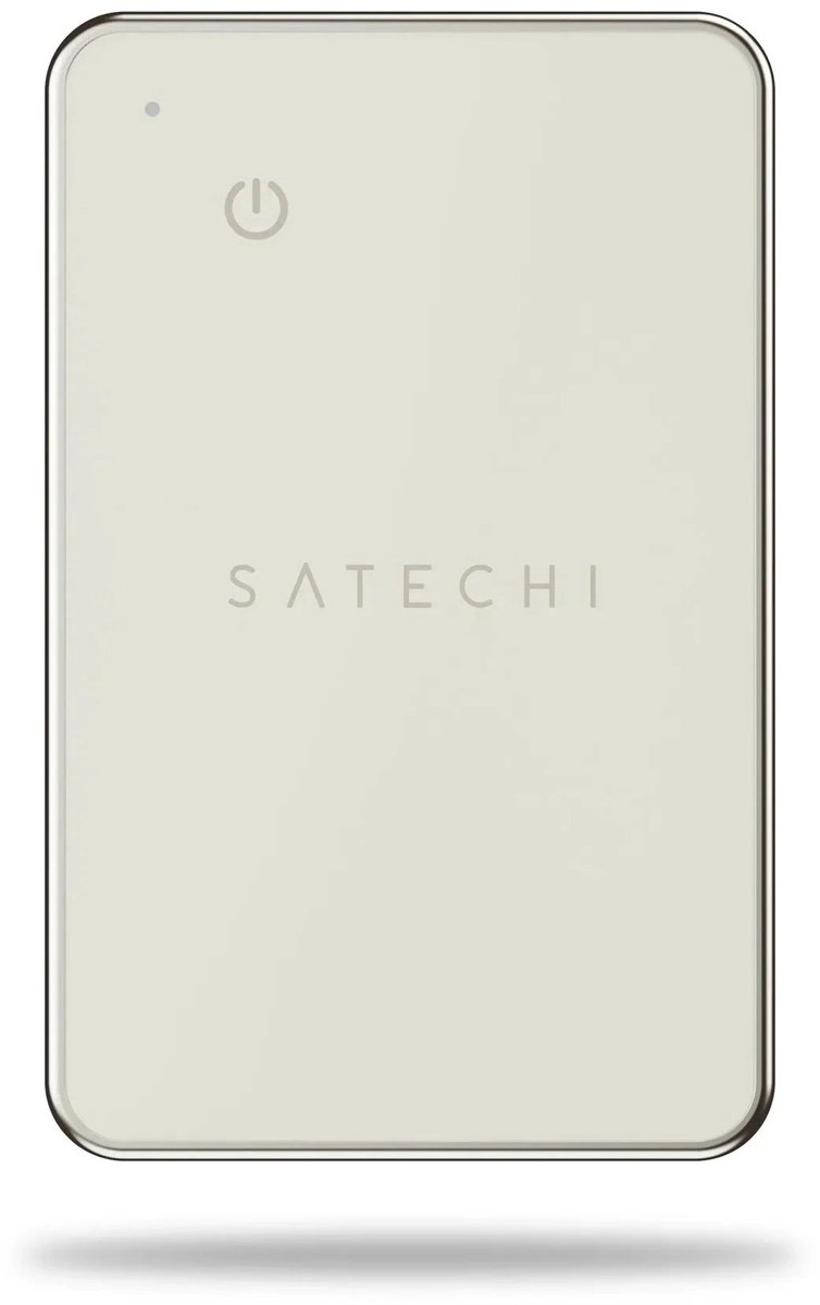 Satechi FindAll Tracking Kaart met FindMy – Geïntegreerd met Apple Find My – Water- en Stofbestendig (IP67) – Bluetooth 5.4 Connectiviteit - Beige