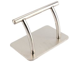 KARZO - Voetsteunen, roestvrijstalen voetensteun, kapper, kapsalon, stralende look voor schoonheid, haarsalon, kapperszaak, tattooshop