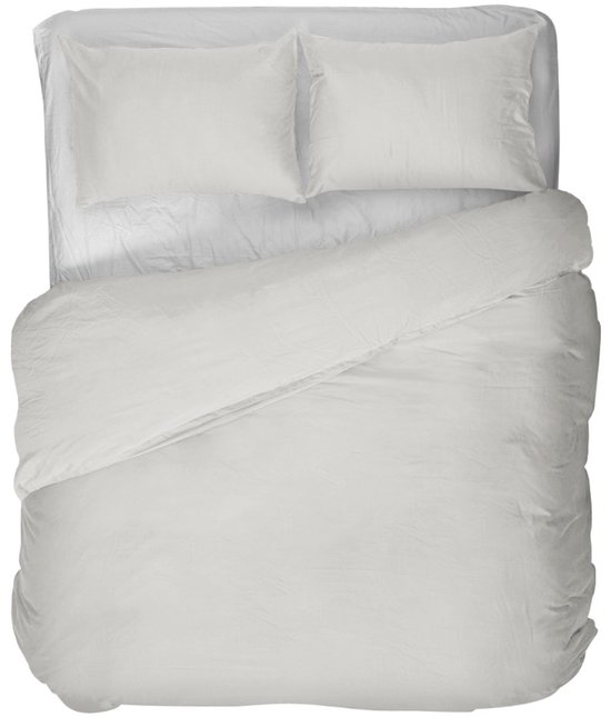 Kayori Kayori Puro Dekbedovertrek Perkal - 140x200-220 + 1 sloop - Eenpersoons - Hotelkwaliteit - Wit
