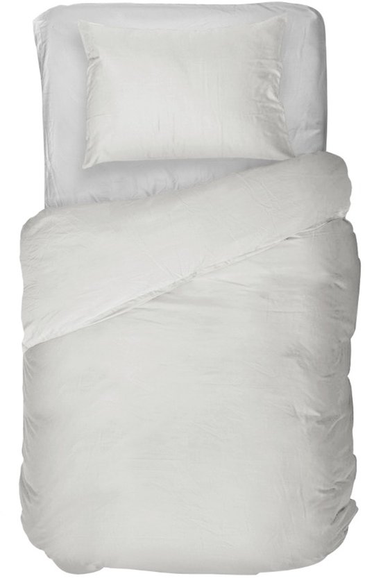 Kayori Kayori Puro Dekbedovertrek Perkal - 140x200-220 + 1 sloop - Eenpersoons - Hotelkwaliteit - Wit
