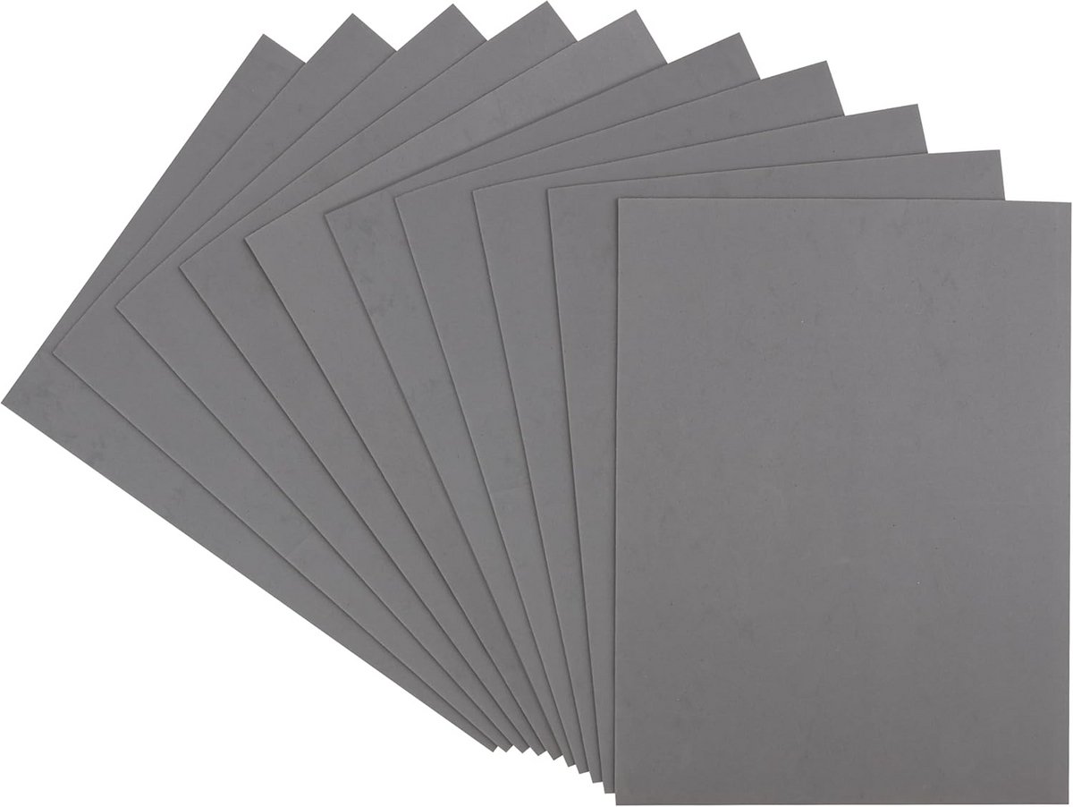 Schuimrubber Knutselset 10 Stuks 2 mm Grijs Knutselmateriaal voor DIY Projecten