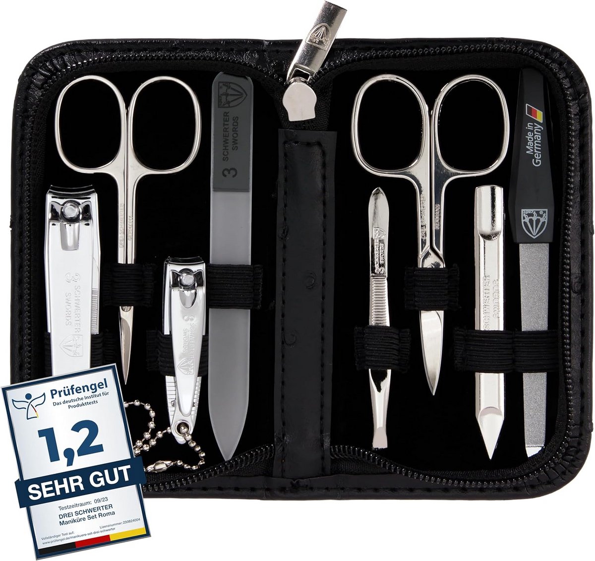 Complete Manicureset met 8 Instrumenten voor Nagel- en Voetverzorging