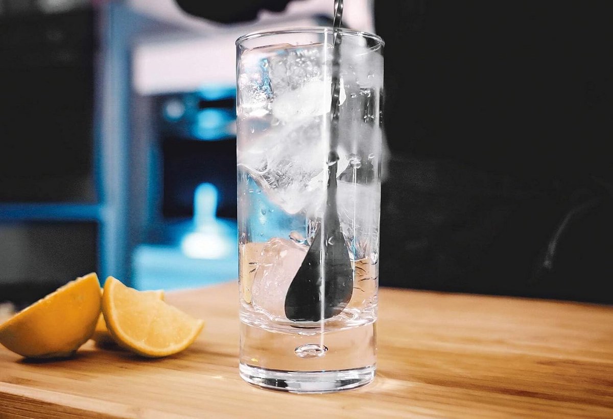 Roestvrijstalen Barlepel met Schijf voor Cocktails 29 cm