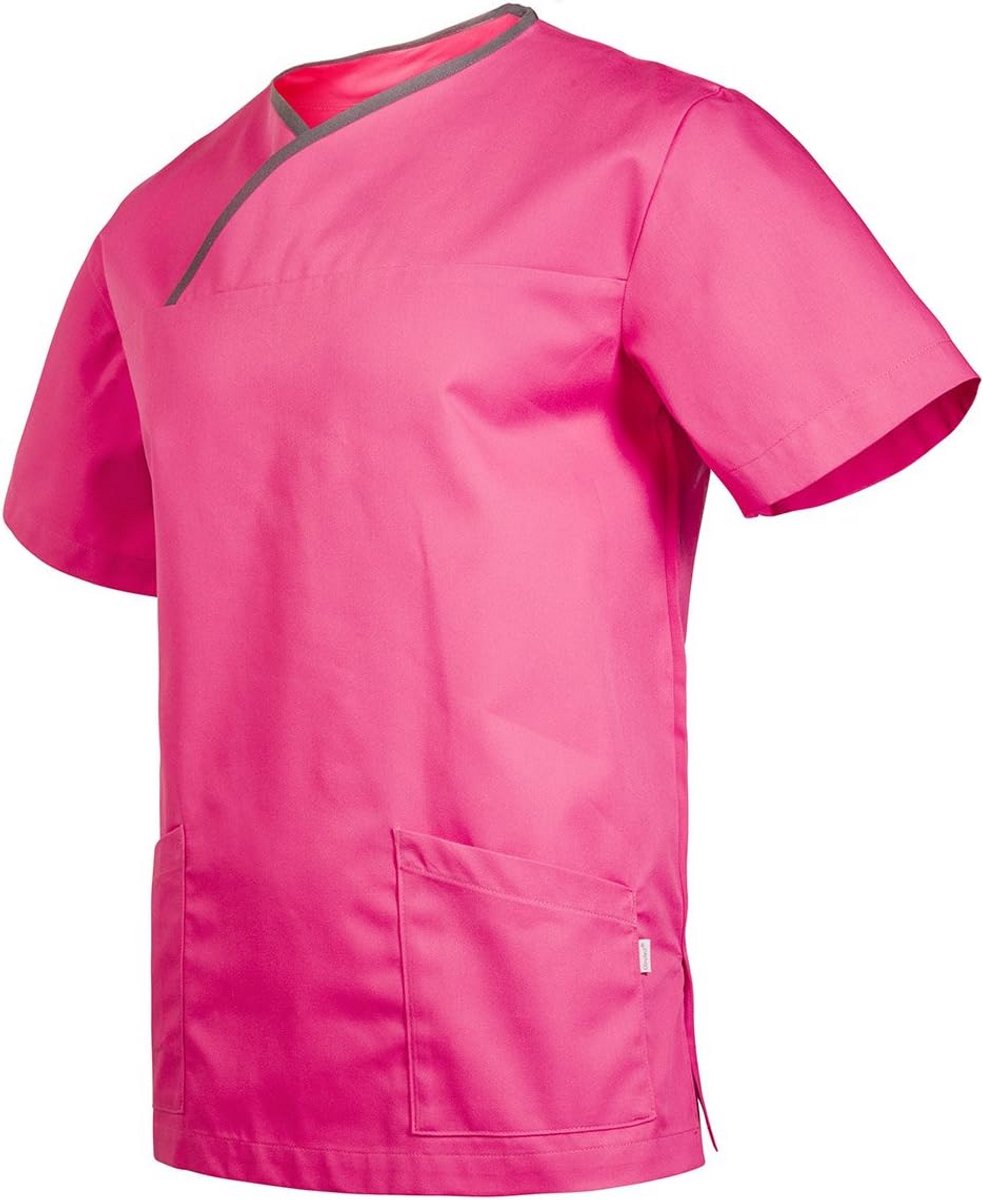 Uniseks Zorgcasac Kleding Met Zijsplitten en Trendy Kleuraccenten
