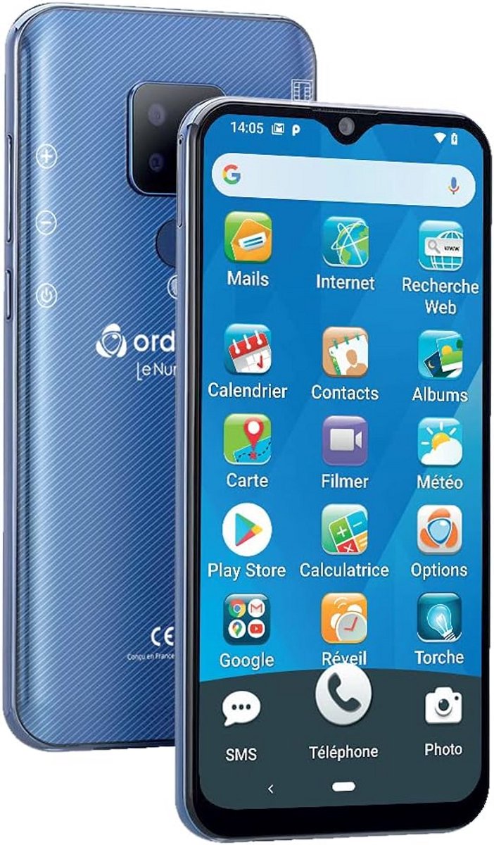 Eenvoudige Smartphone met Groot Scherm en Grote Teksten - Ideaal voor Senioren