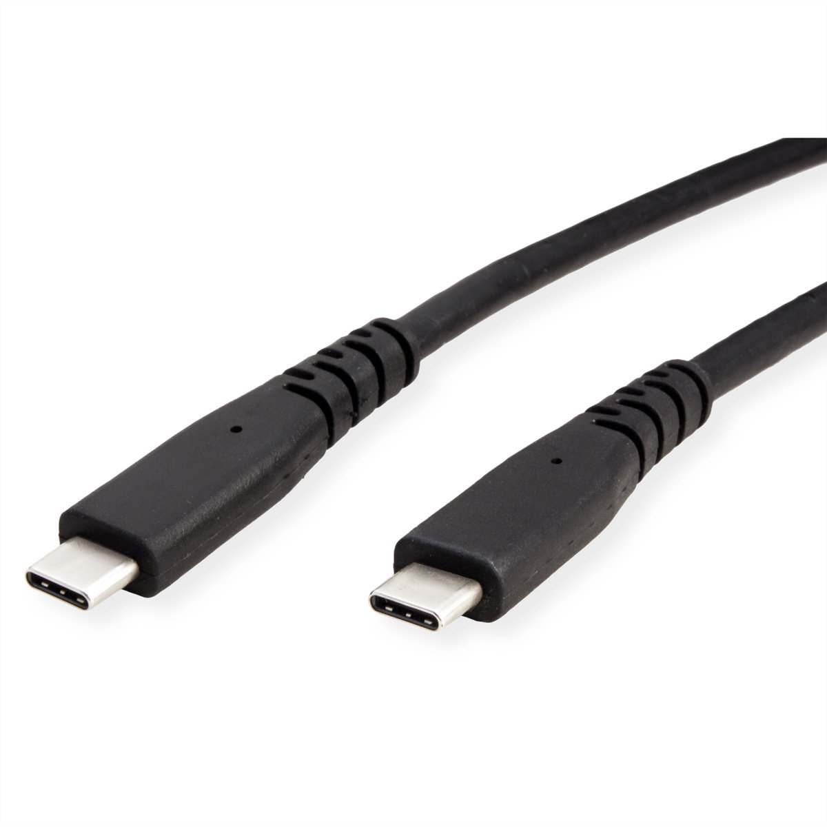 ROLINE USB4 Gen3x2 Kabel, C-C, M/M, 8K UHD-2, 80Gbit/s, 240W, zwart, 0,5 m