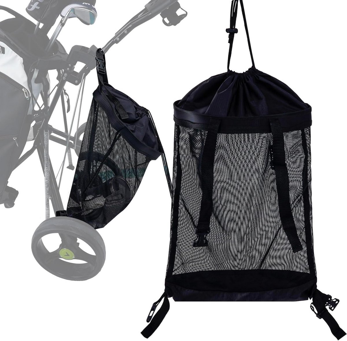 Universele Opbergtas voor Golf Push Cart Met Handige Clips
