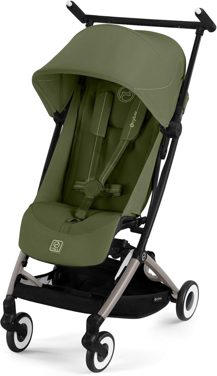 Lichtgewicht Kinderwagen Moss Green-Khaki - Incl. Regenhoes - Eenvoudig Inklapbaar
