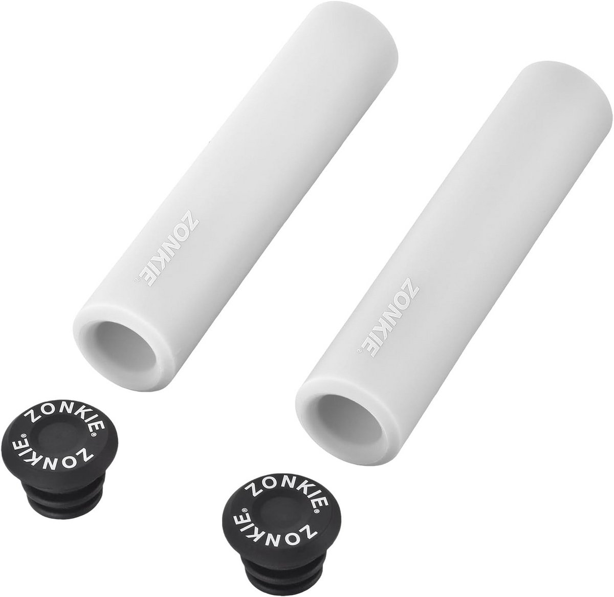 Antislip Fietsstuurgrepen Set - Universele Rubberen Handvatten voor Scooter, MTB, Racefiets en Stadsfiets