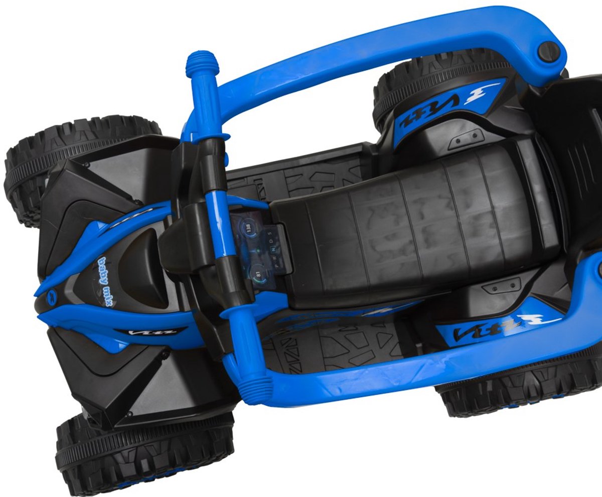 Baby Mix - Step - Mega kinderstep blauw met geleidingsstang - kinderstep - loopfiets - peuterstep - speelgoed - buitenactiviteit