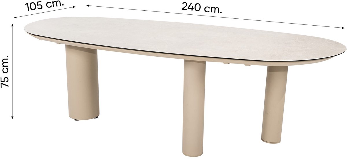 Taste by 4 Seasons Pisa/Denia organische tuinset 240x105 cm
