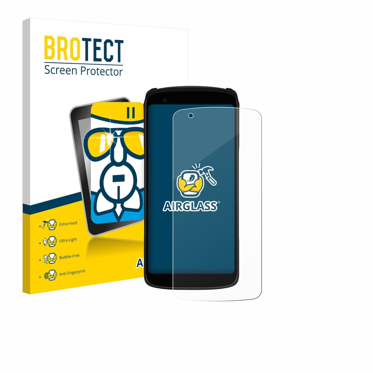 Screenprotector voor Zebra TC22R Beschermglas transparant