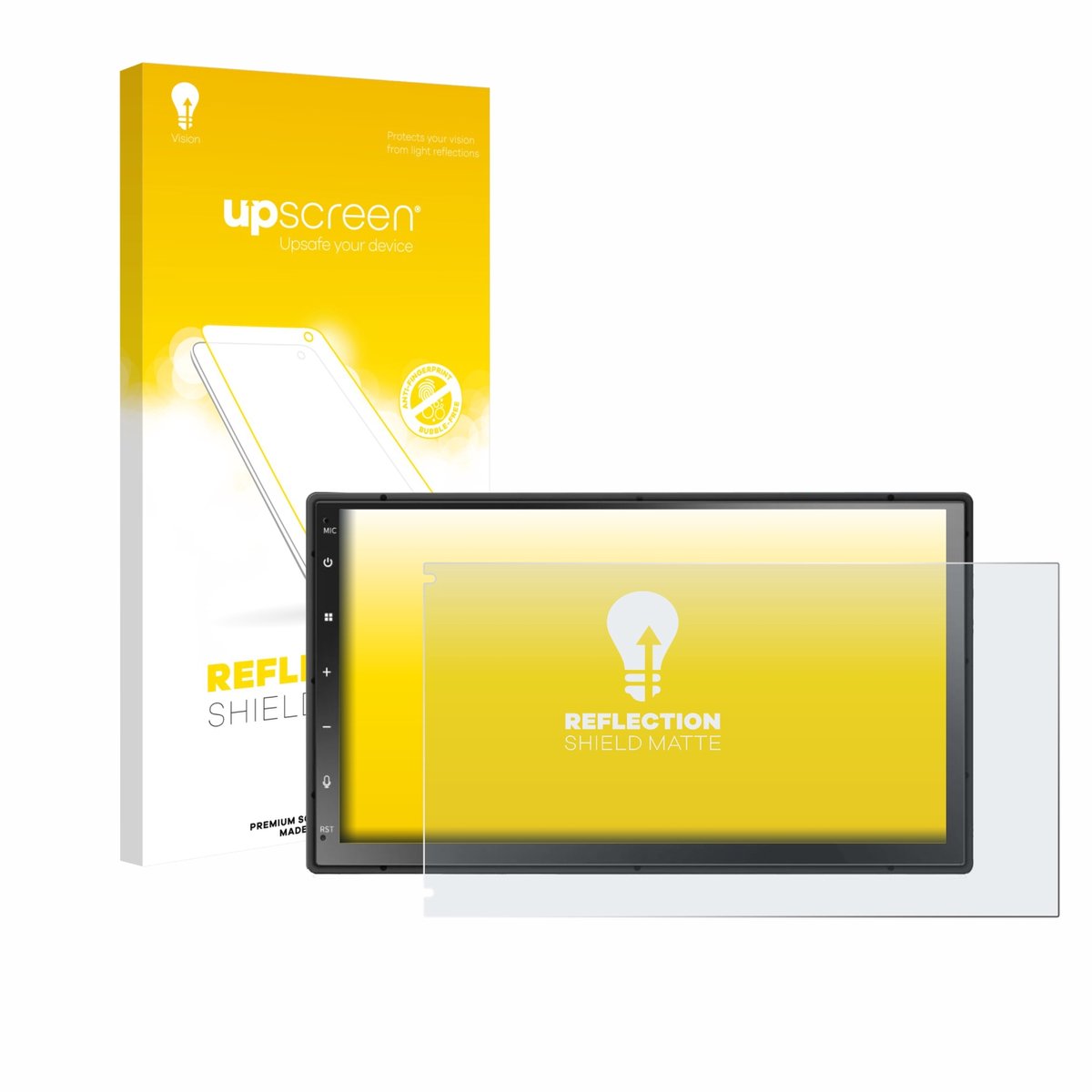 upscreen - Screenprotector voor Atoto A5L 7" - Folie Beschermfolie anti glare matte