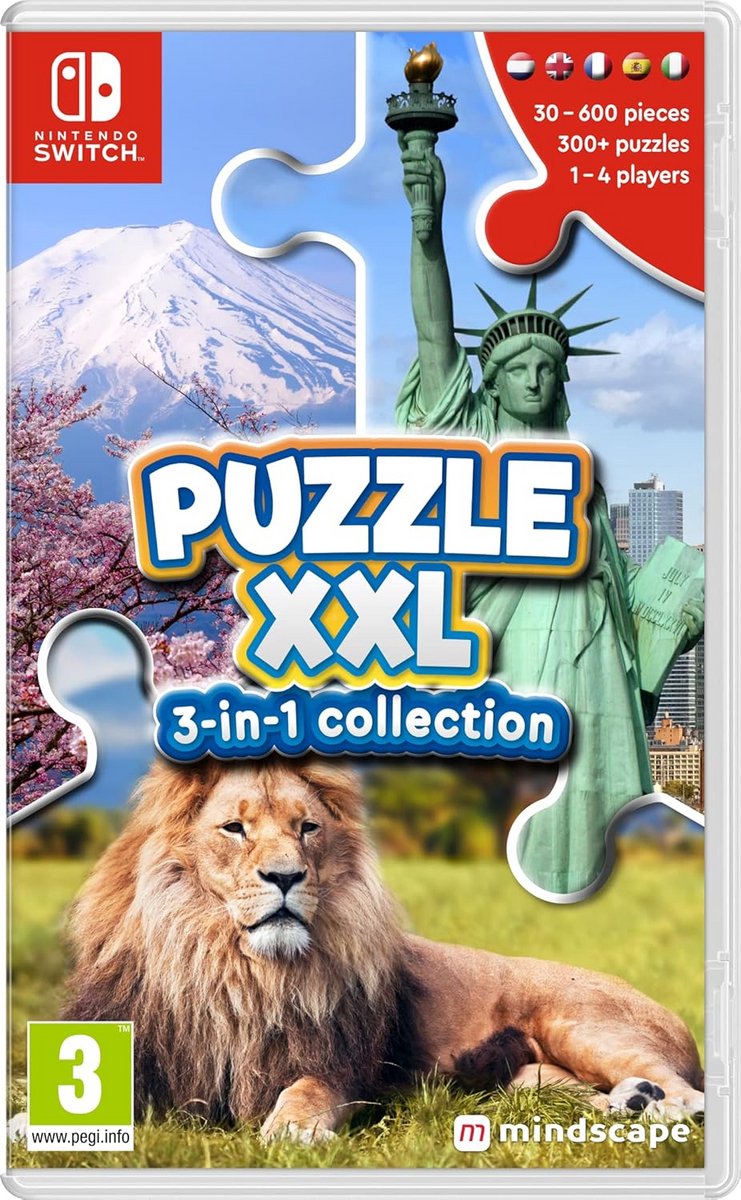 Extra grote 3-in-1 legpuzzel met 600 stukjes voor volwassenen en familie