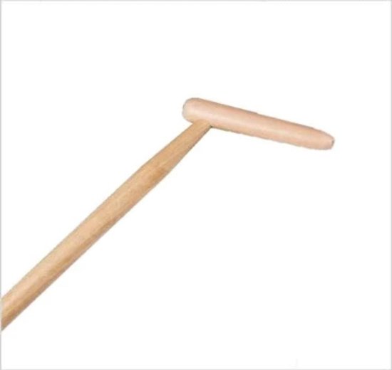 Rechthoekige Schoffel 20 cm met Houten Steel voor Onkruidverwijdering van Merkloos	 — afbeelding 2