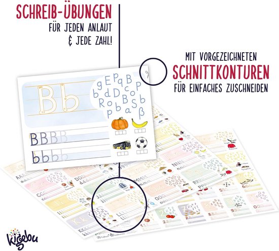 Grote ABC Leerposter A2 - Alfabet Oefenen voor Basisschool en Kleuters ...