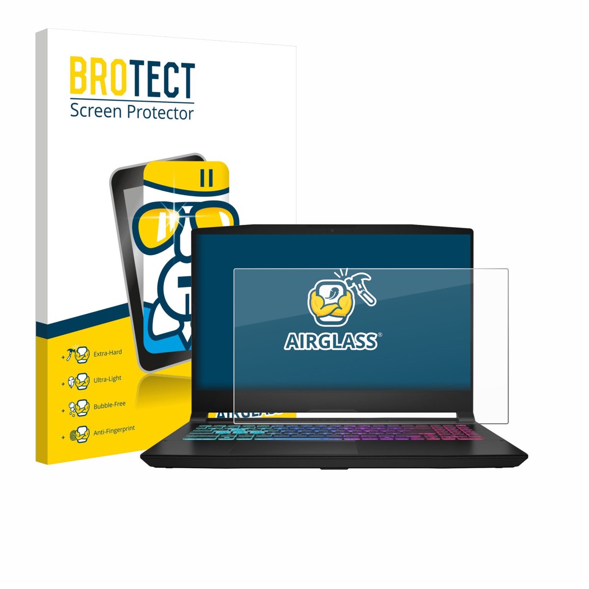 Screenprotector voor MSI Katana 15 HX B14 Beschermglas transparant