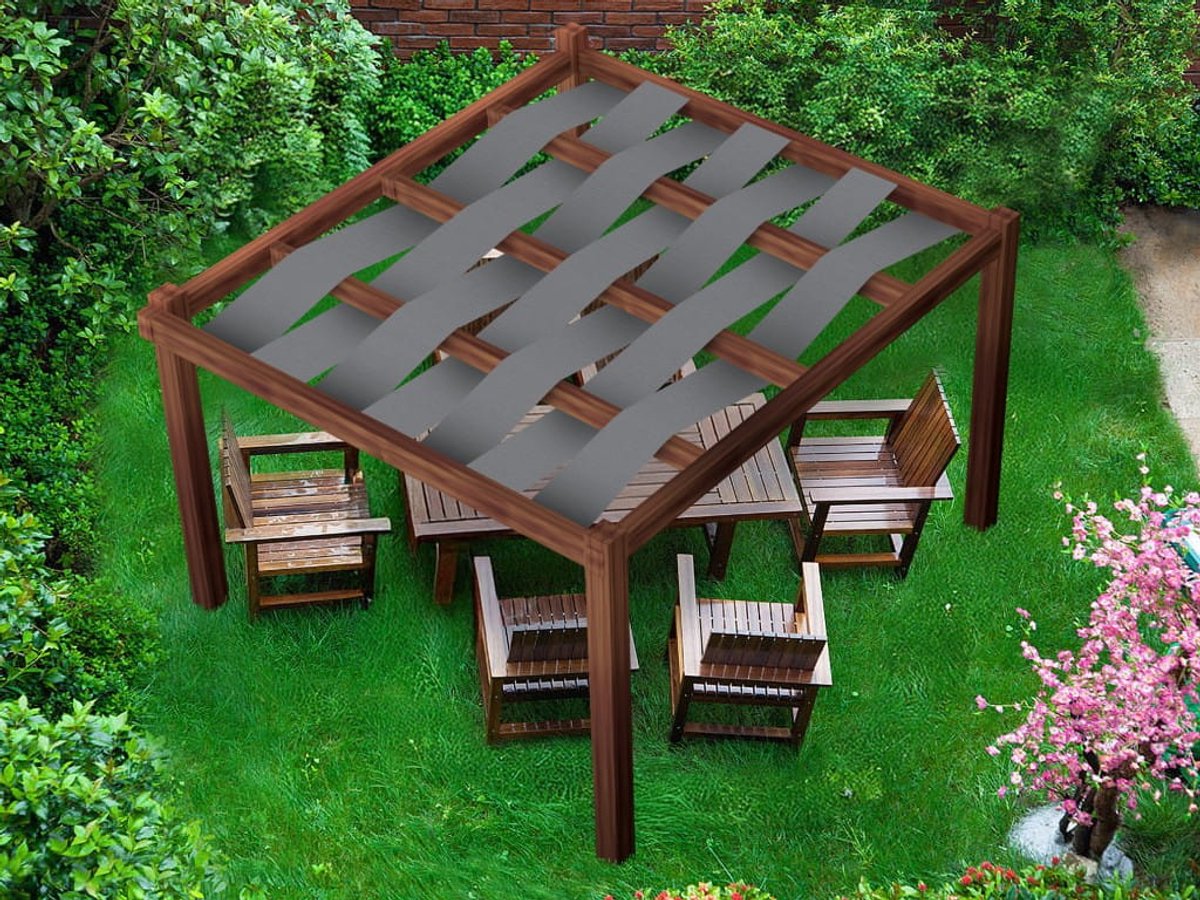 SunShade Serie - Wodoszczelny Altanowy Pas - 0,7x5m - Grijs