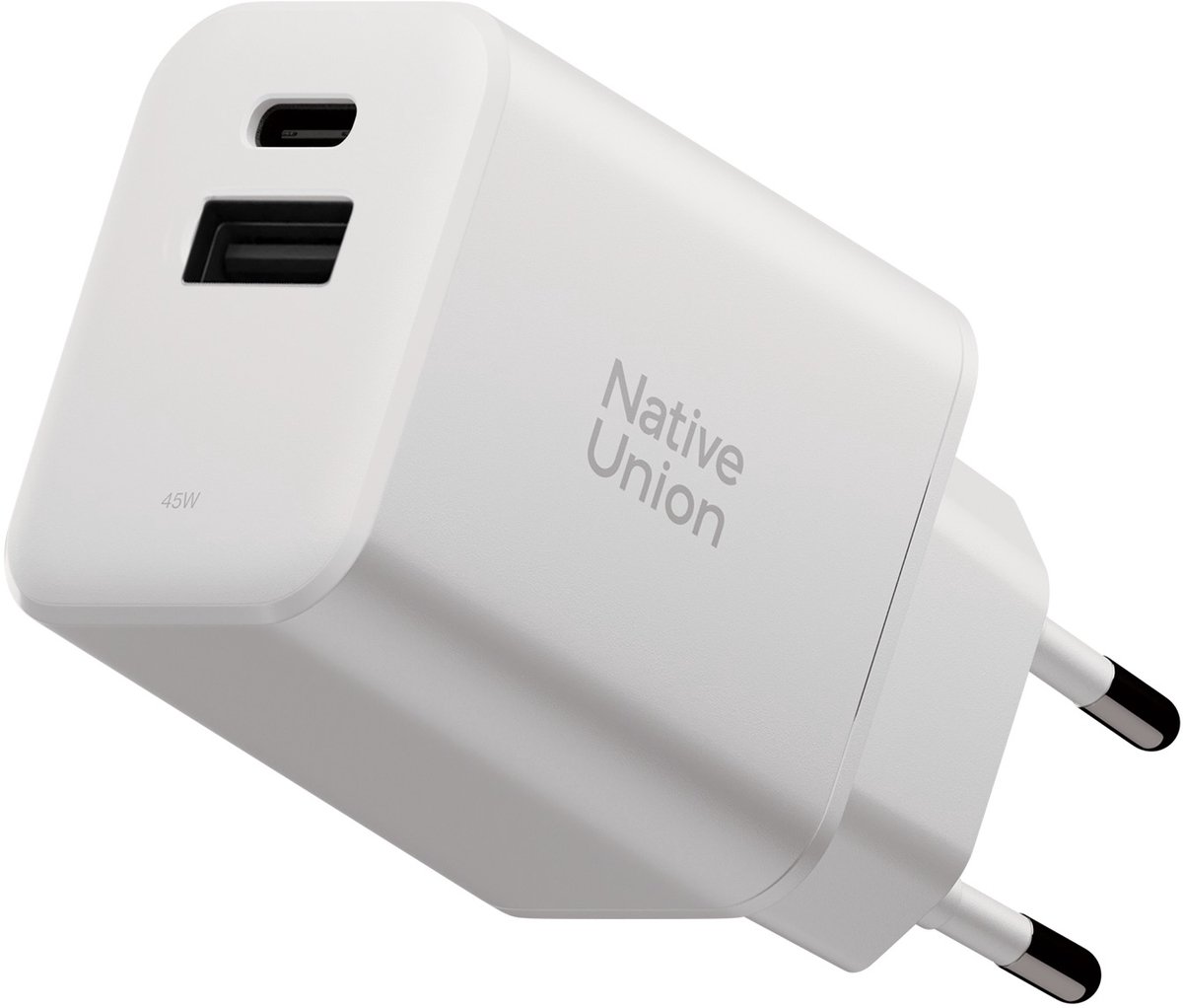Native Union Fast Gan-Oplader Pd 45W (2 Poorten), Wit