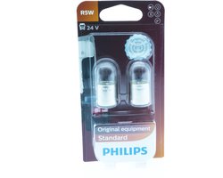 Philips R5W 5W Lamp Voor Autoverlichting, 2 Stuks, 24V Goedgekeurd.