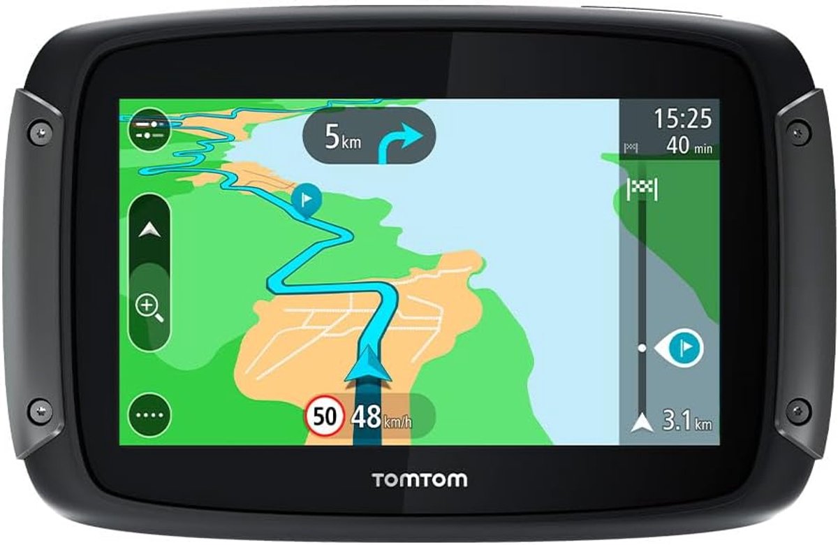 Motor Navigatie - GPS Motorfiets - Route Planning - Updates via Wi-Fi - 4.3 inch scherm - Zwart