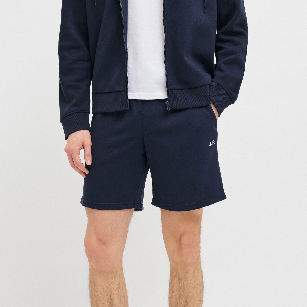 JJ REBEL JREBGORM REG REBEL LOGO SWEAT SHORTS SN Heren Trackshort - Sky Captain — afbeelding 7