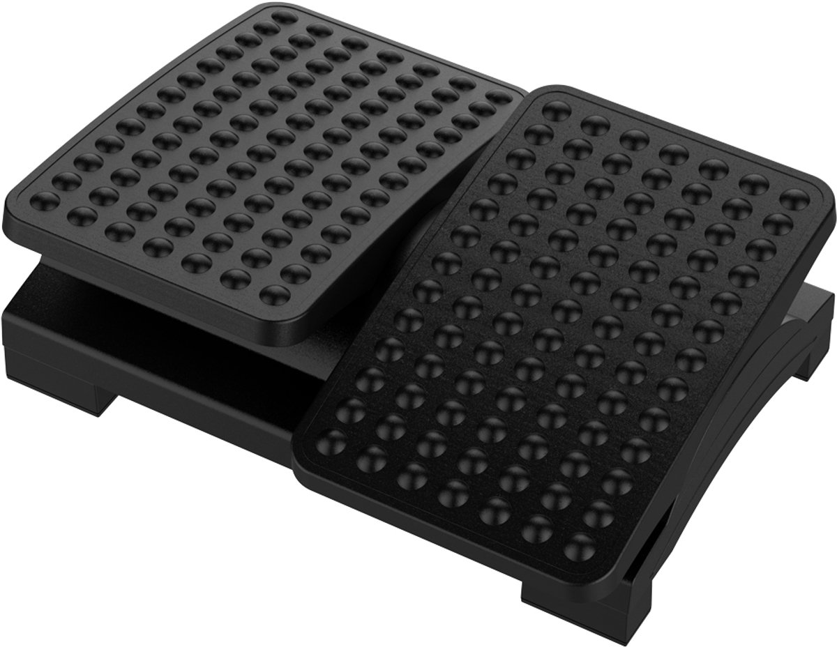 Verotech 70009 - Ergonomische Voetenbankje - Zwart - Antislip - Verstelbaar
