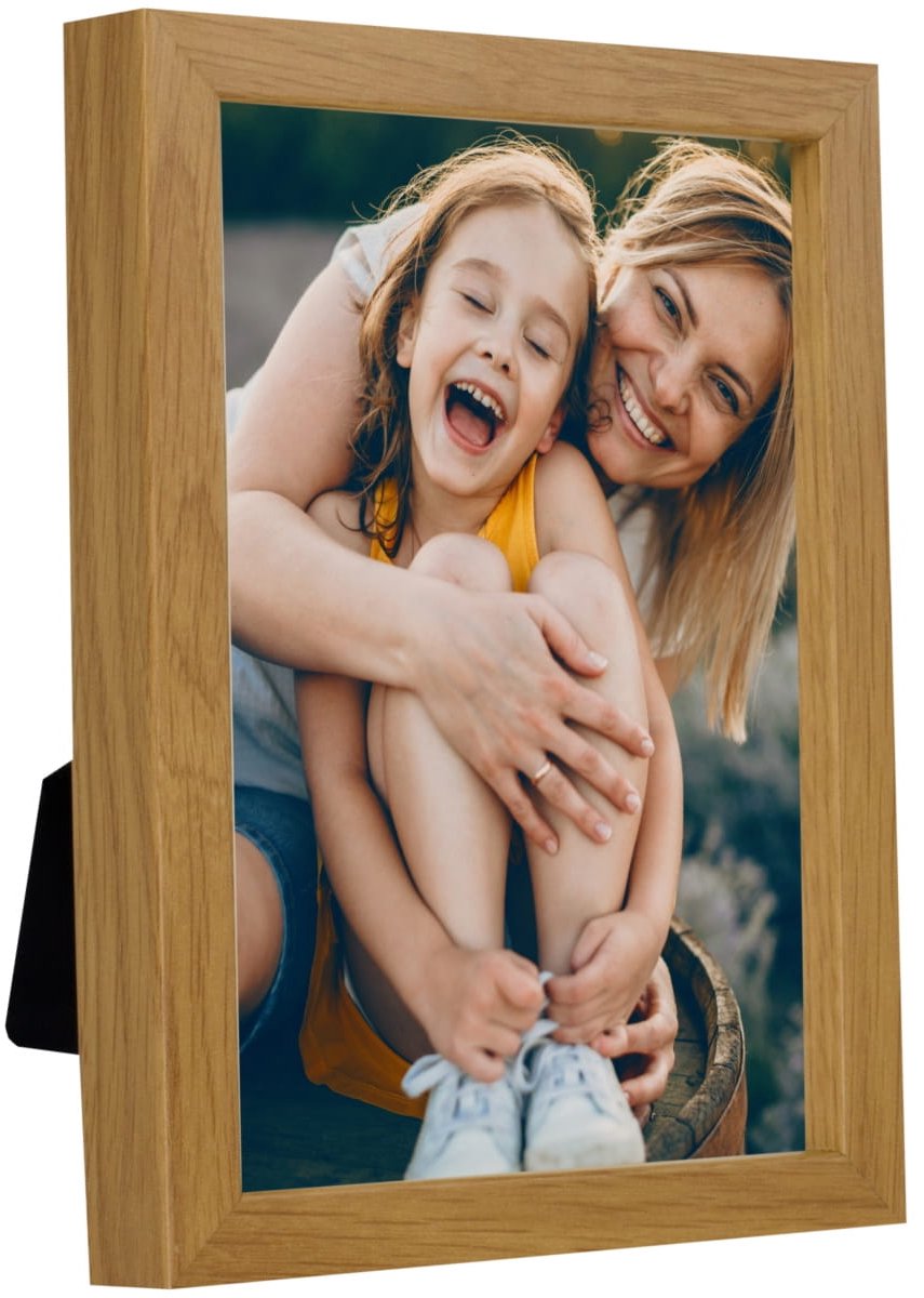 BD art - Fotolijst - 10x15 cm - Eiken MDF - Standaard en Ophangbaar