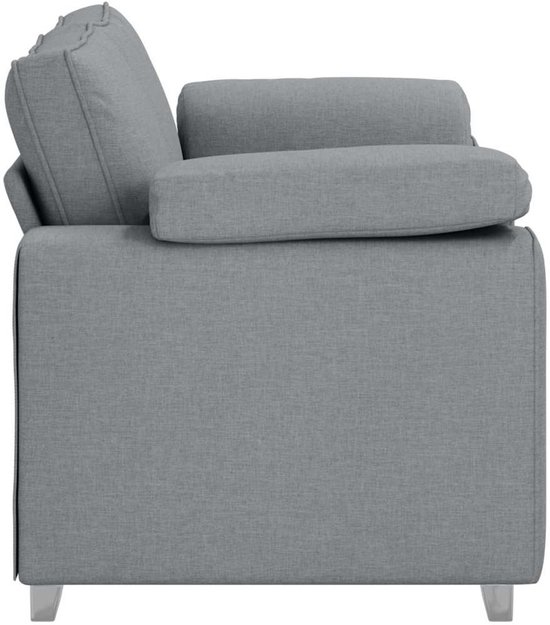 vidaXL - Love - Siège - Gris clair - 120 - cm - Tissu