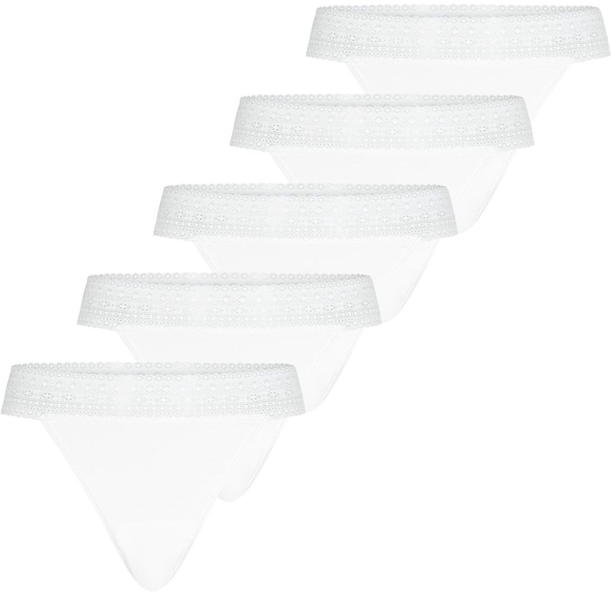 Mey Dames string 5 pack Modal Lace