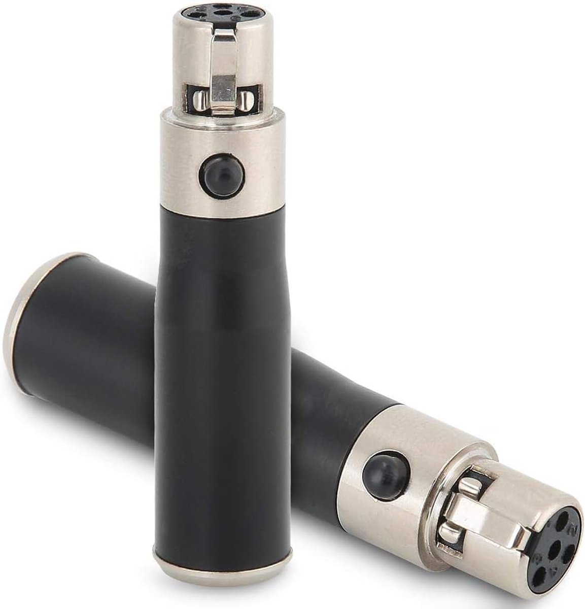 Audio Adapter - Mini XLR Converter - Signaal Overzetten - Zinklegering Materiaal - 2 Stuks