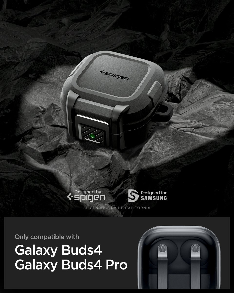 Spigen Lock Fit, Matzwart - Samsung Galaxy Buds 4 Pro/4 – foto 2