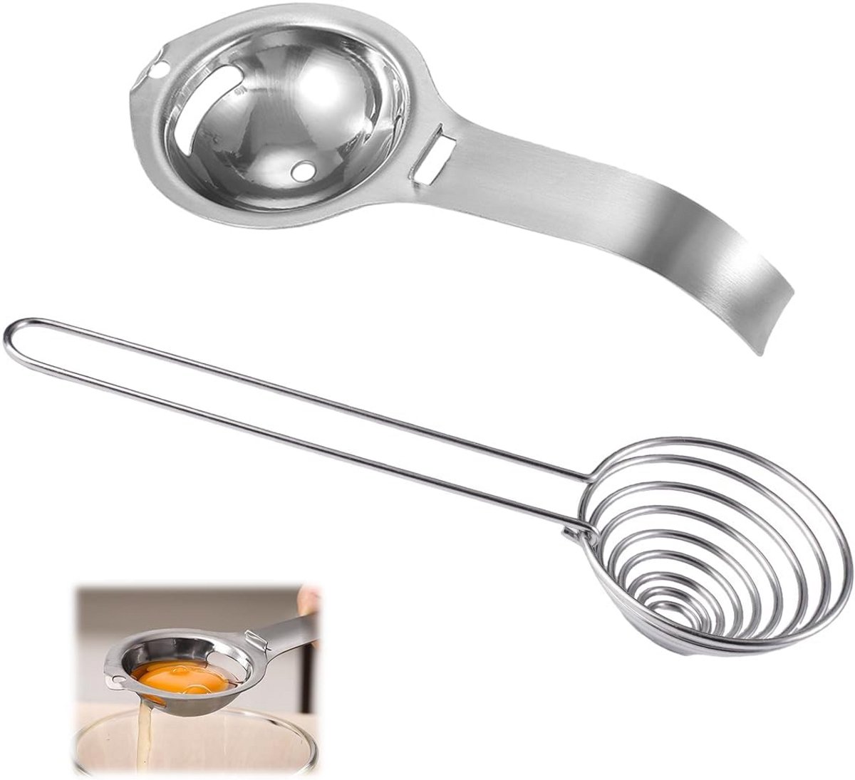 Eigeel Scheider - Eiwit Scheider - Bakken Koken - Dubbele Structuur - 227 x 7 cm