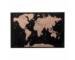 Kras (wereld)kaart - Scratchmap - world edition - waar ben je geweest?