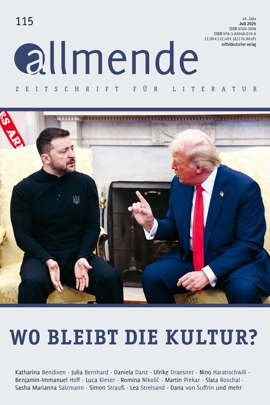 allmende – Zeitschrift für Literatur - Allmende 115 – Z ... - cover
