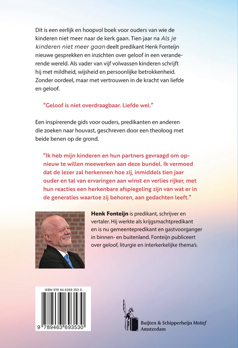 Blijven geloven in je kinderen - back cover