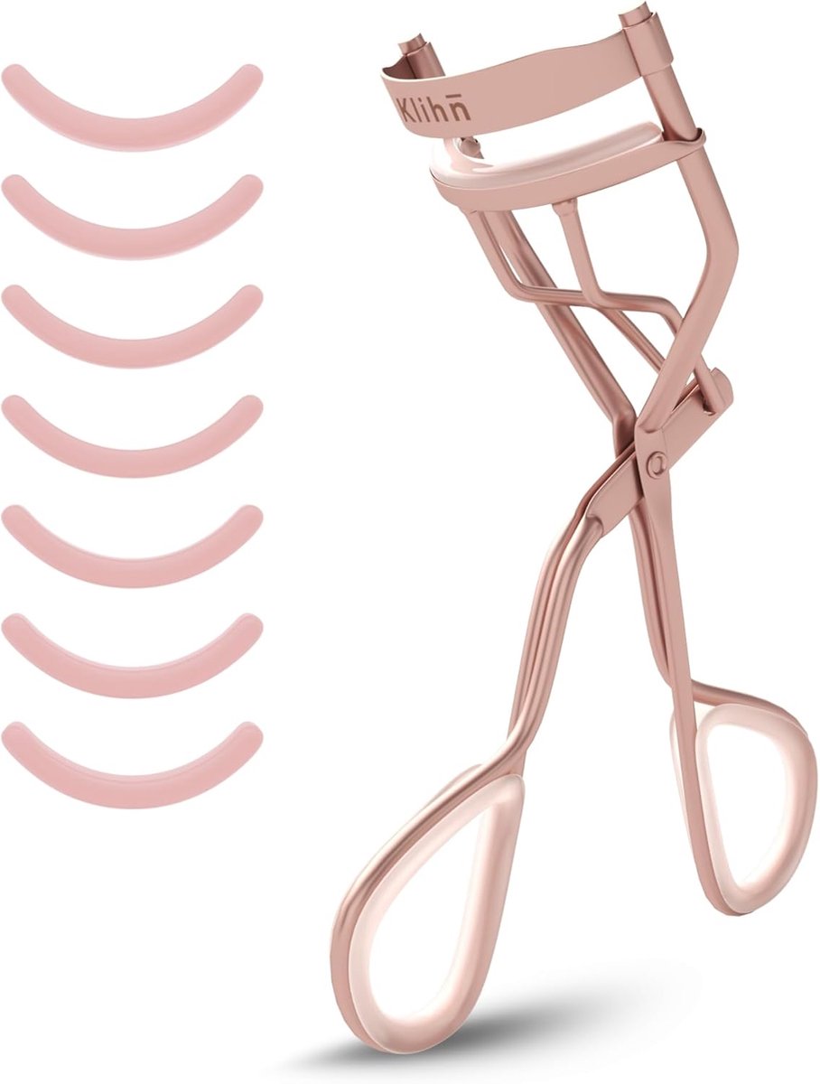 Wimperkruller - Wimper tang - Perfecte wimpers - Inclusief 5 pads - 10.5 x 6 cm - Roségoud
