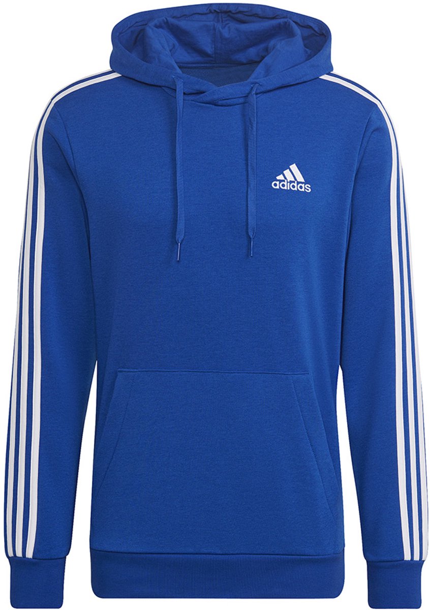 adidas Essentials 3-Stripes Hoodie Heren Blauw
