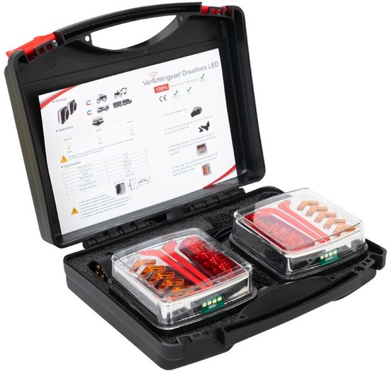 Doelando - Kit d'éclairage magnétique sans fil LED 10-30 v 7 pôles (12V)