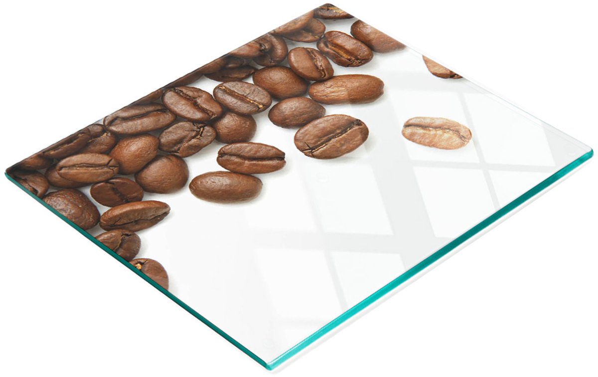 Multifunctionele decoratieve snijplank voor koffiebonen in de keuken, gehard staal, 60x52 cm